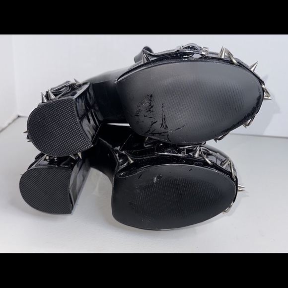 Lot 2084 ❤️NEW  Gothic Punk Chunky Heels Platform - Picture 6 of 6